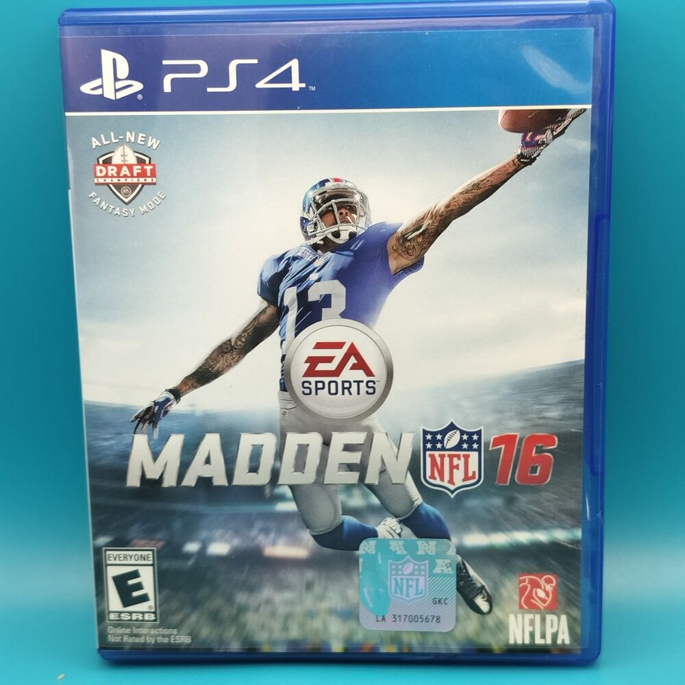 Madden NFL 16 PS4 Sony PlayStation 4 Video Game Football EA Sports Odell Beckham